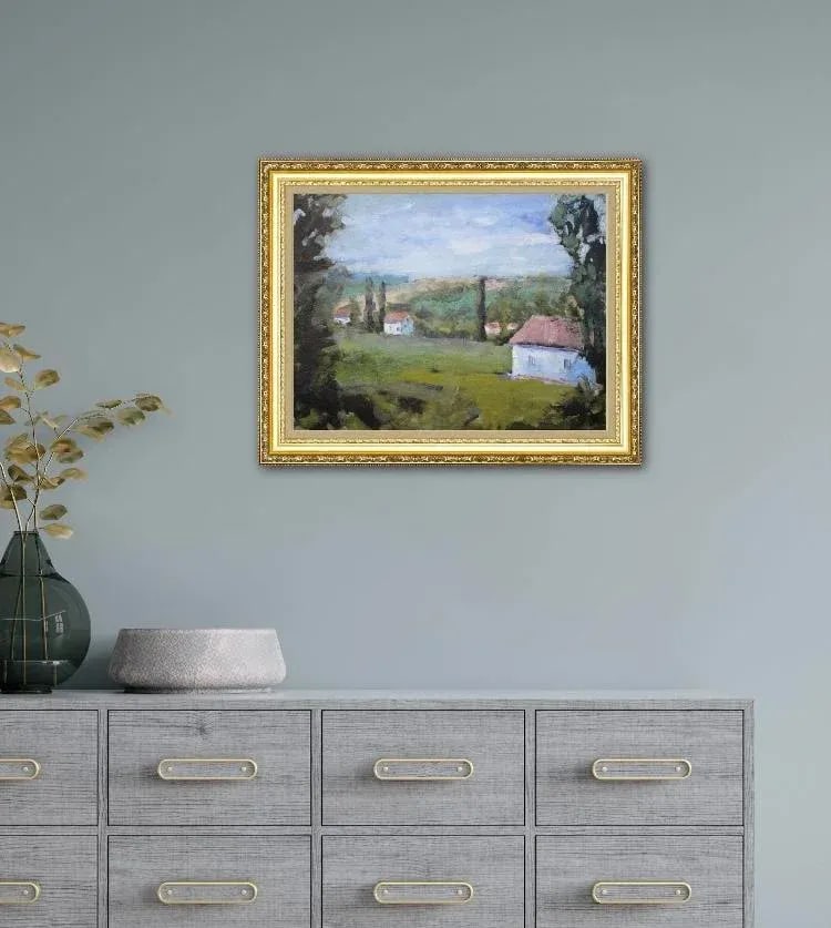 The Villa View (Original Impressionist Oil Landscape) - 4