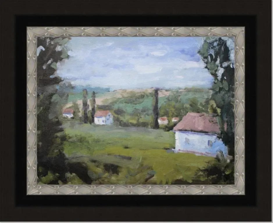 The Villa View (Original Impressionist Oil Landscape) - 5