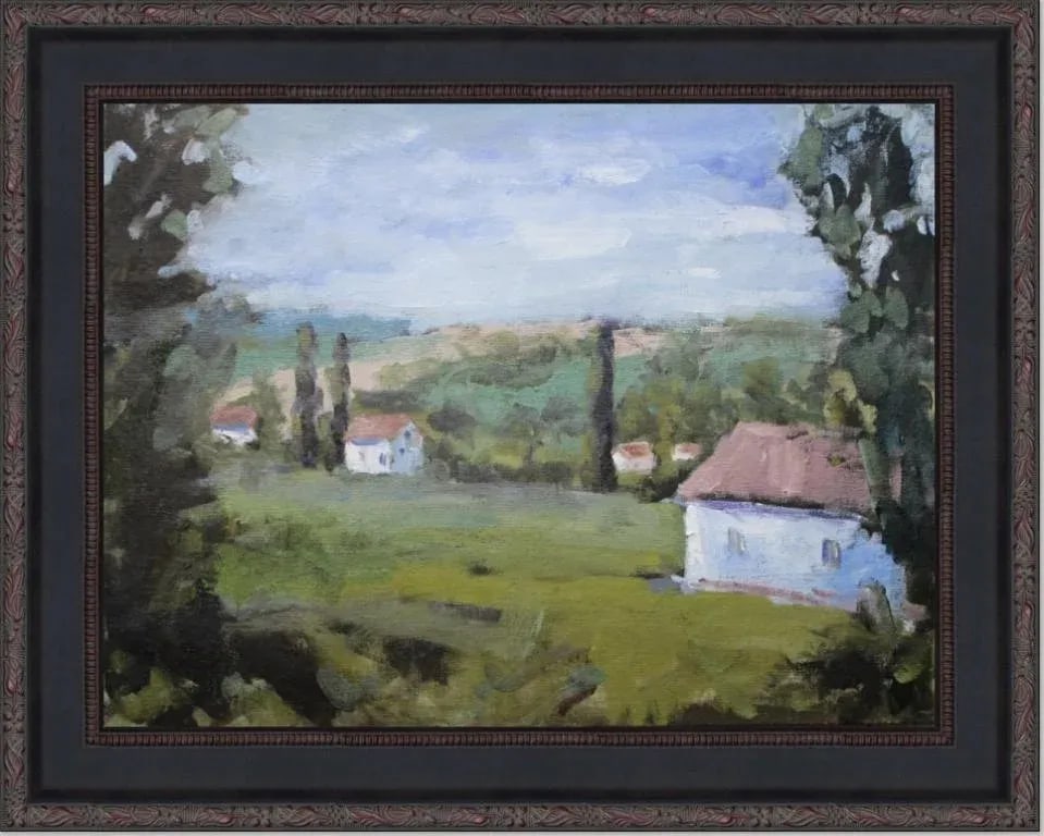 The Villa View (Original Impressionist Oil Landscape) - 7