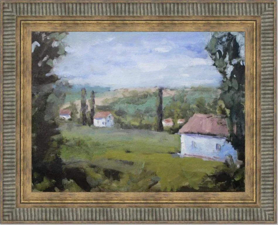 The Villa View (Original Impressionist Oil Landscape) - 8