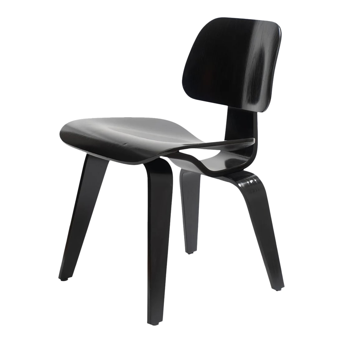 Eames Dcw Dining Chairs in Ebony Ash by Charles & Ray Eames for Herman Miller (1 of 12)