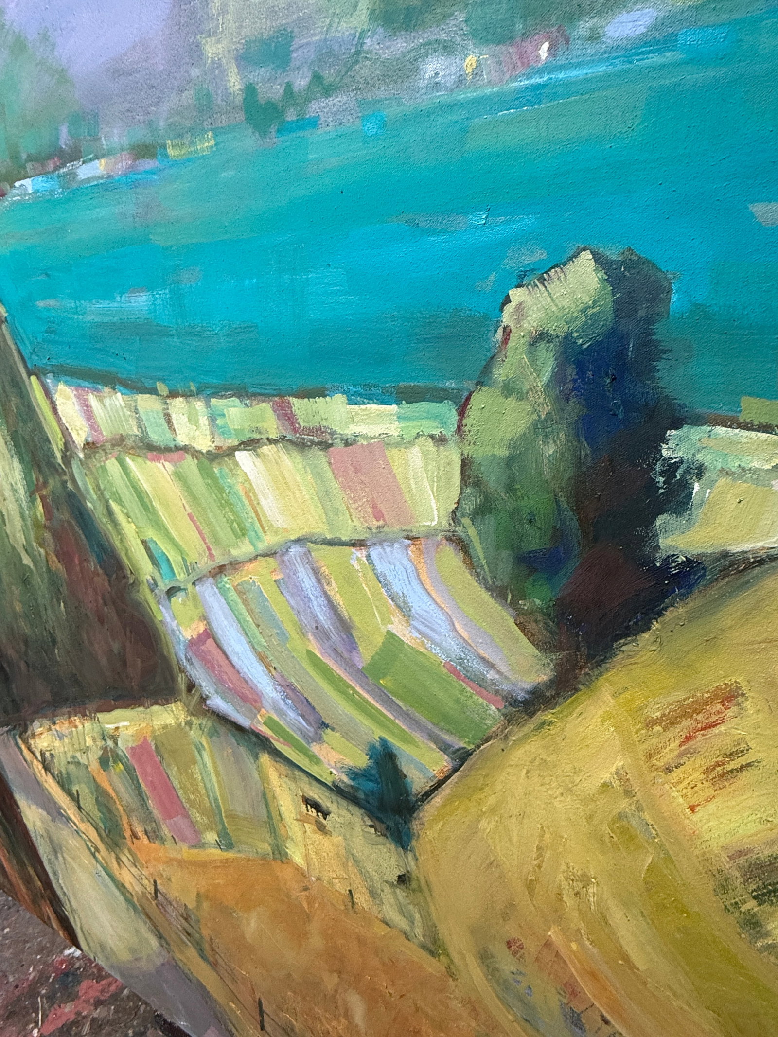 Painting Oil on Canvas California Landscape Hartman - 2