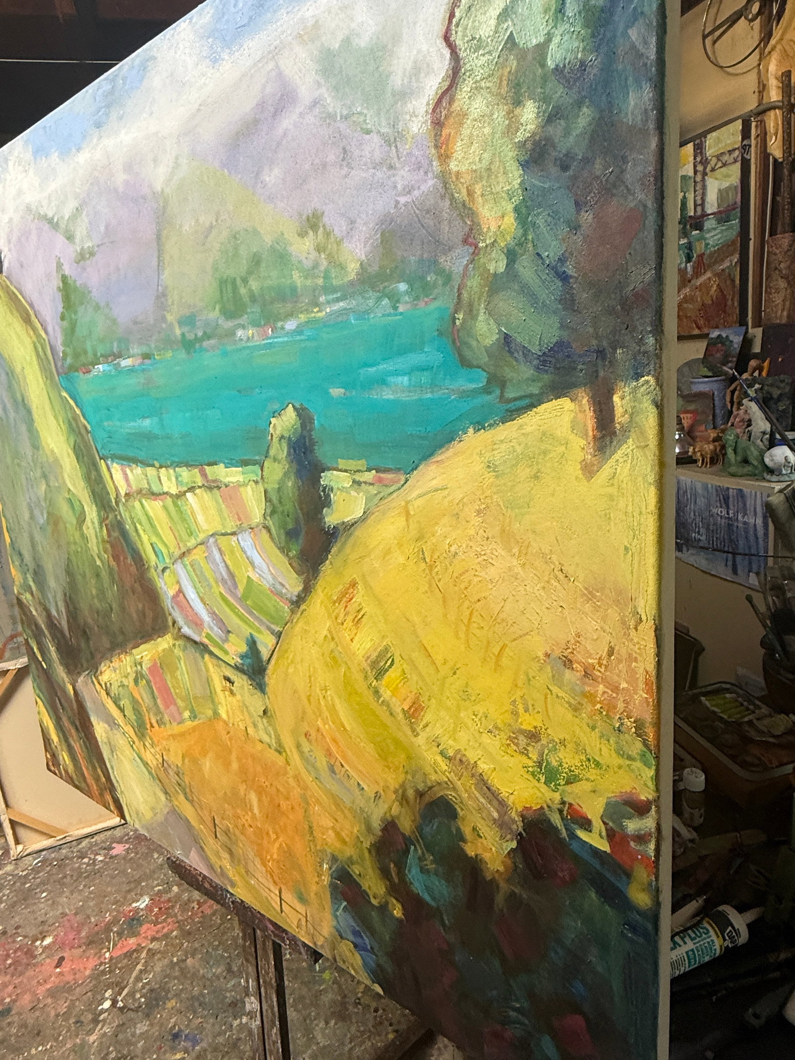 Painting Oil on Canvas California Landscape Hartman - 4