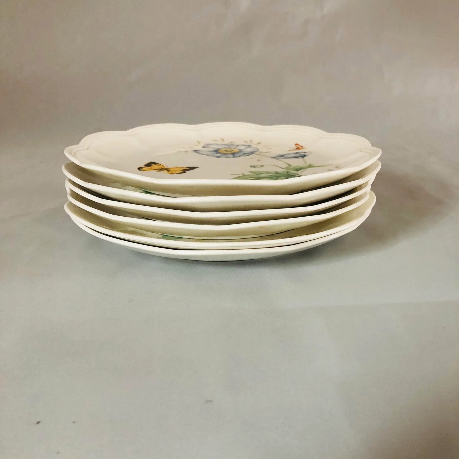 Contemporary Lenox Butterfly Meadow Dinner Plates Plates S/6 - 2