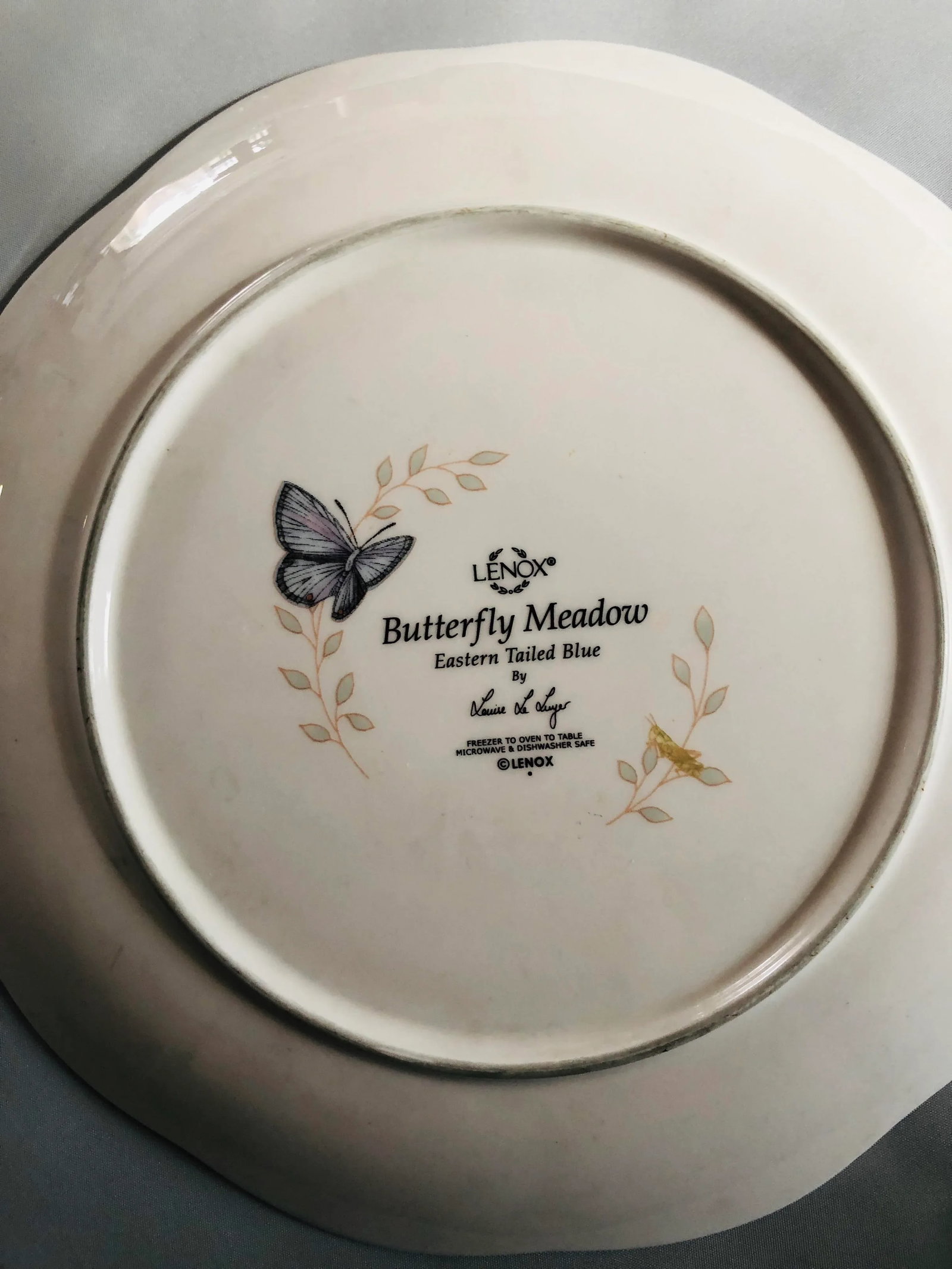 Contemporary Lenox Butterfly Meadow Dinner Plates Plates S/6 - 3