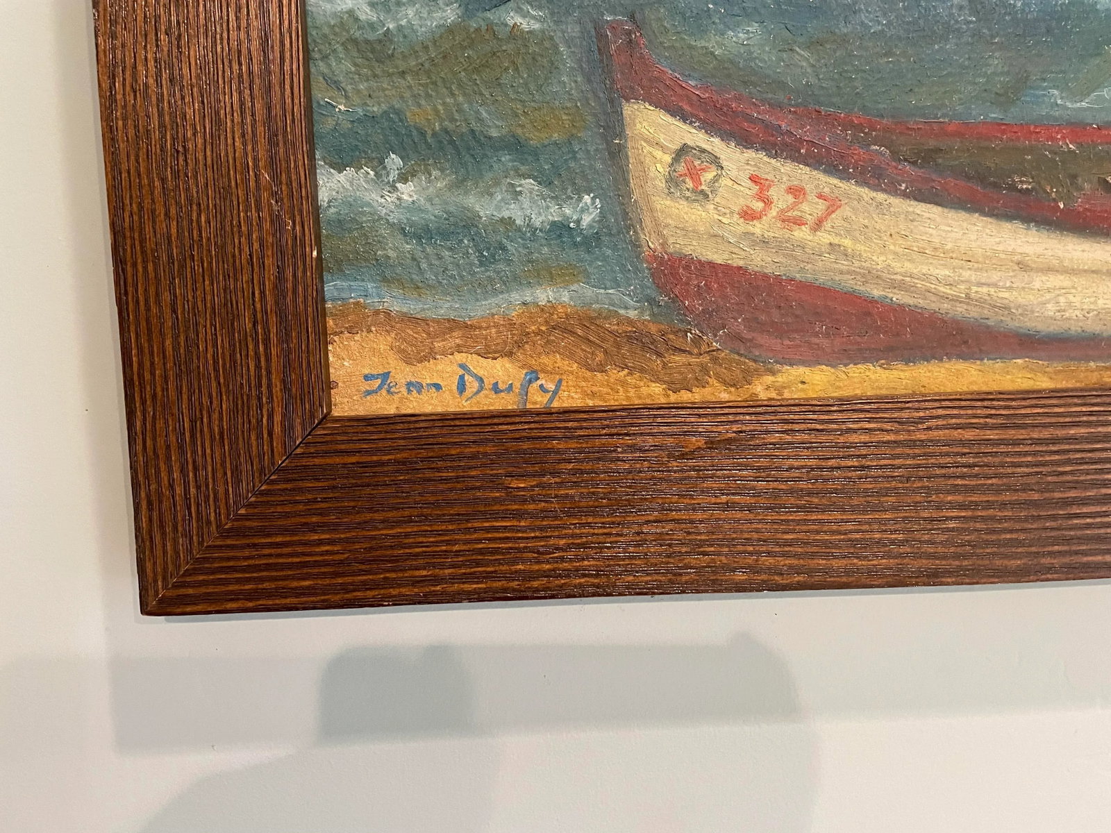 Early 20th Century After Jean Dufy French Impressionist Fishing Boat Oil Painting, Framed - 2