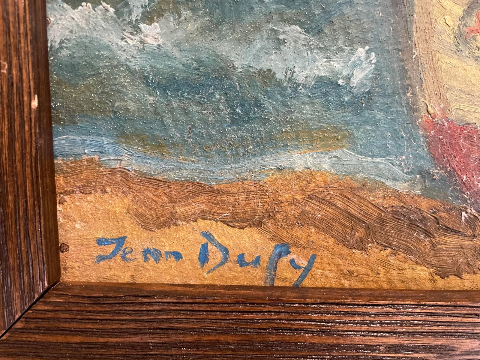 Early 20th Century After Jean Dufy French Impressionist Fishing Boat Oil Painting, Framed - 4