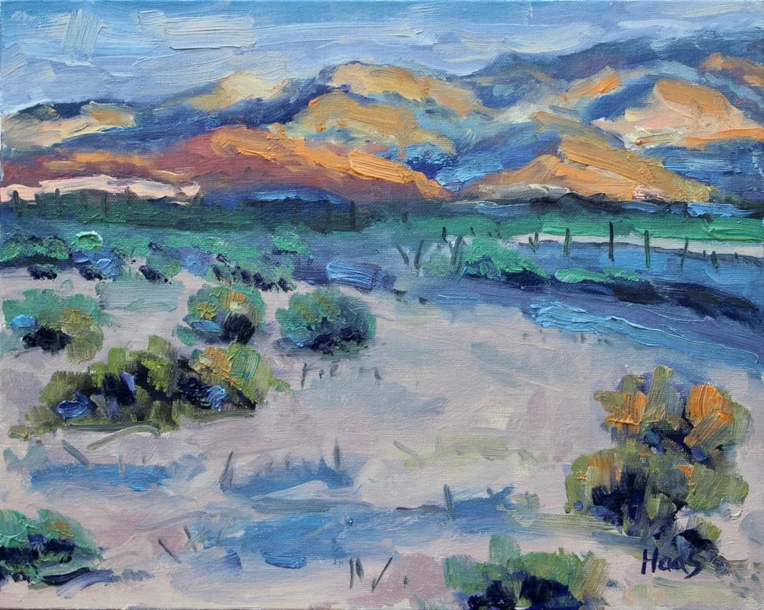 Desert Glow - American Southwest Landscape - Oil Painting (1 of 6)