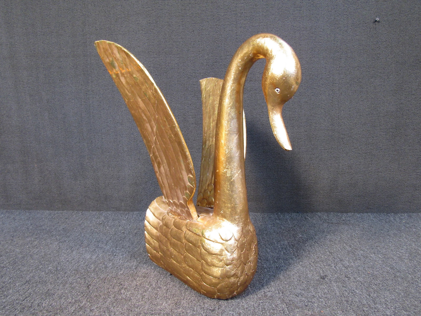 Gold Leaf Swan Sculpture - 12