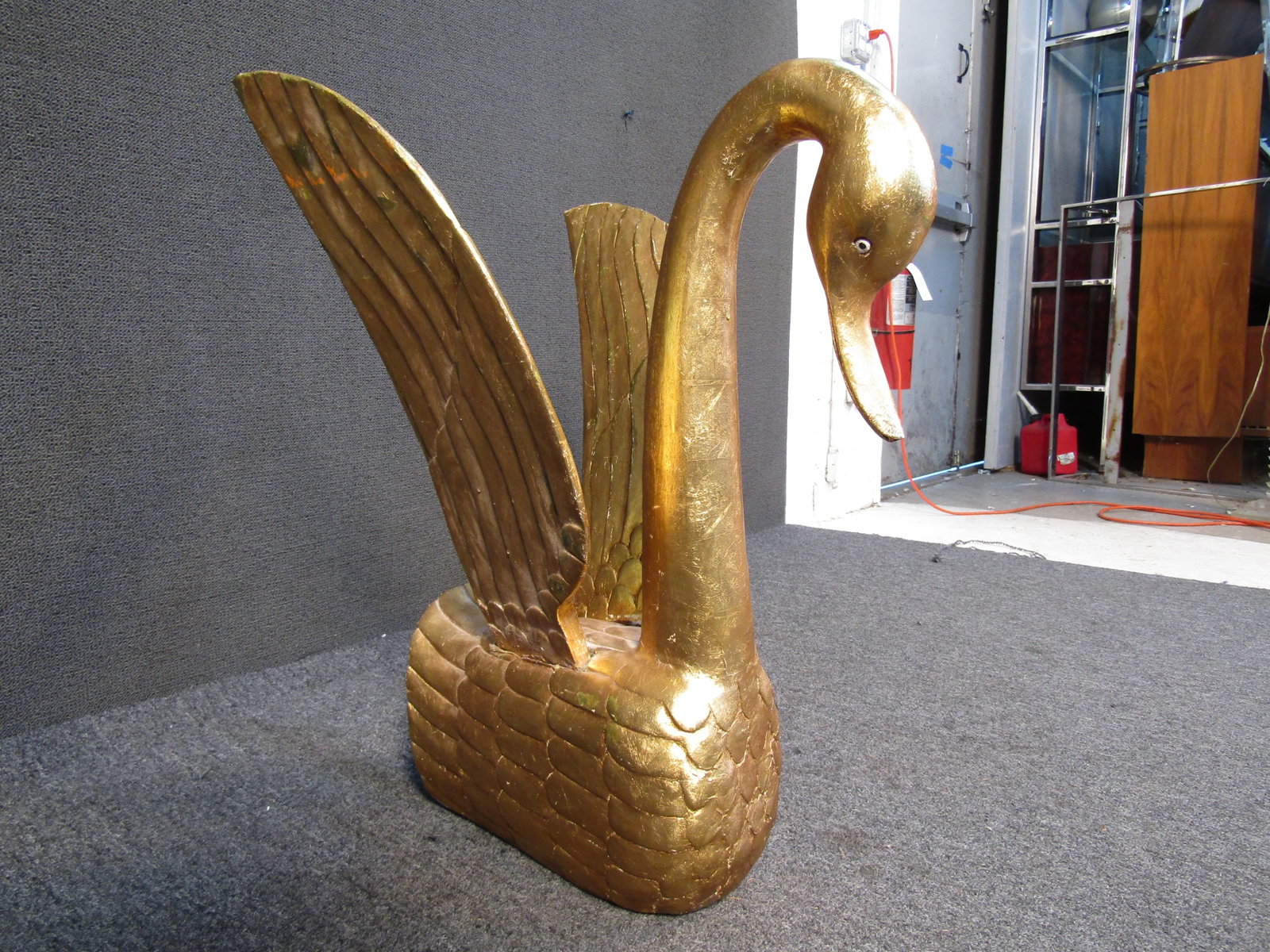 Gold Leaf Swan Sculpture - 3