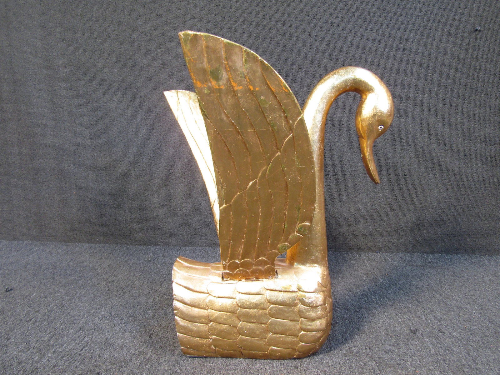 Gold Leaf Swan Sculpture - 4