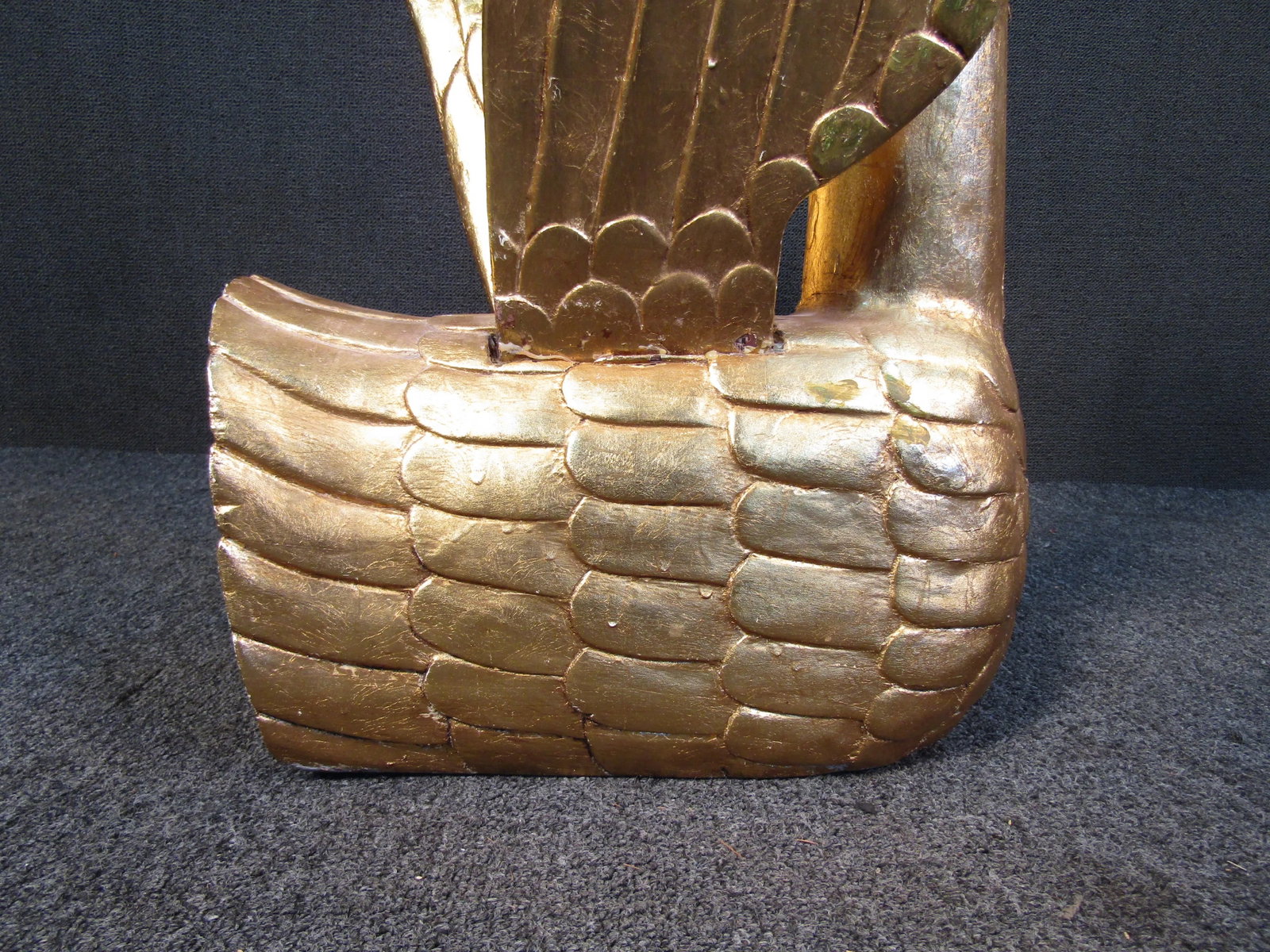 Gold Leaf Swan Sculpture - 5