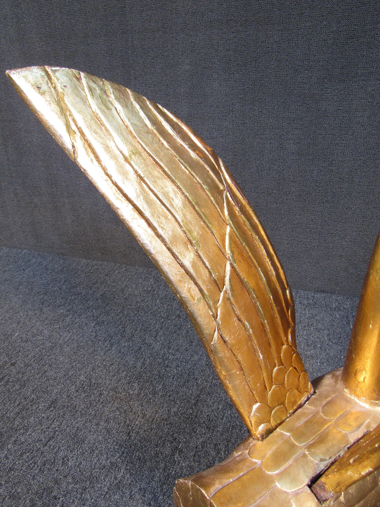 Gold Leaf Swan Sculpture - 7