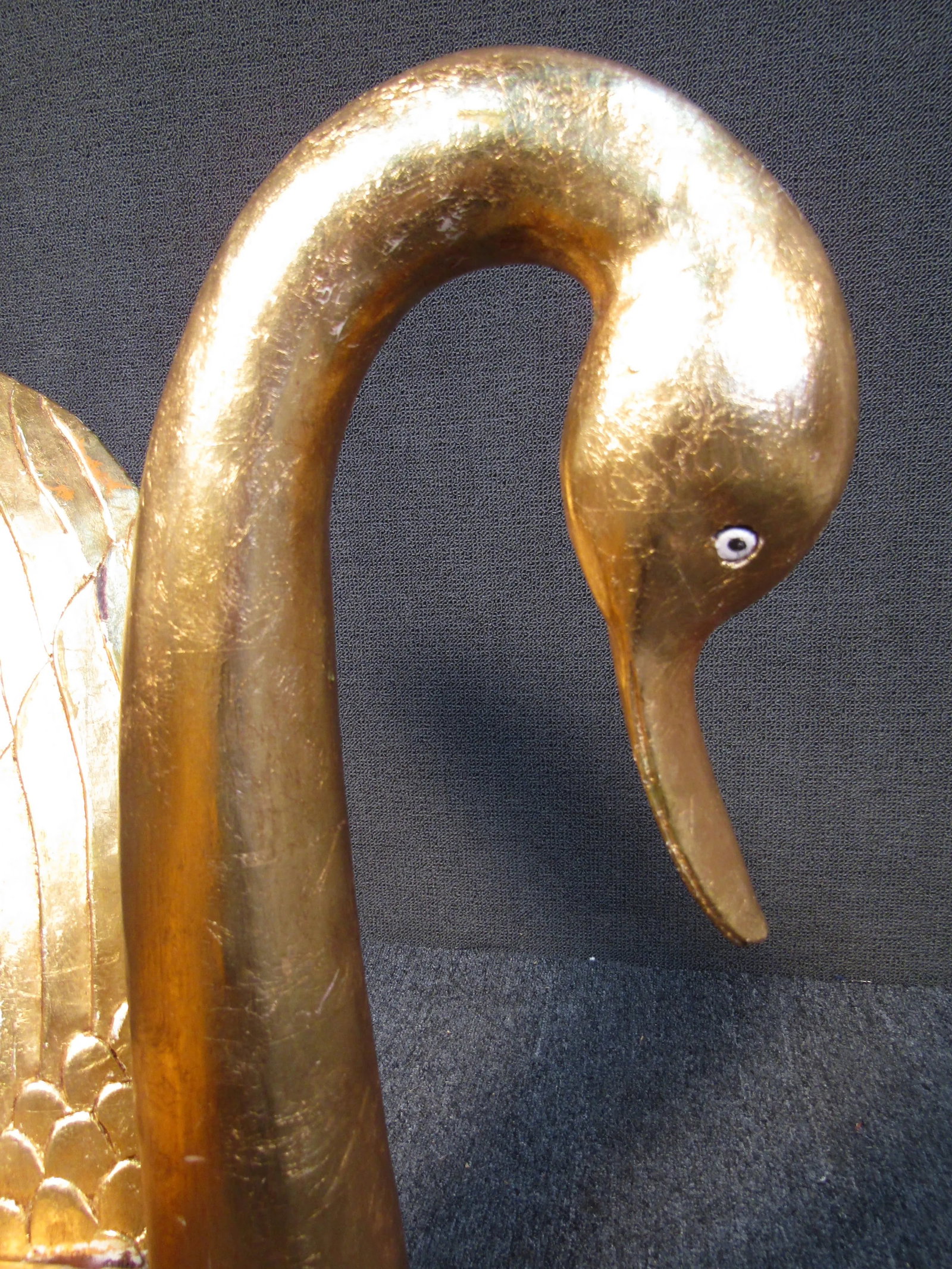 Gold Leaf Swan Sculpture - 8