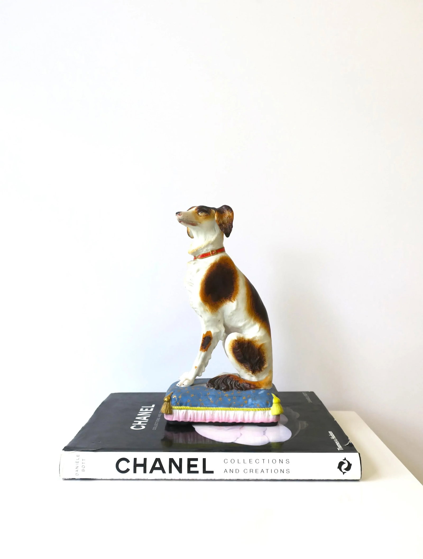 Dog on Fancy Pillow With Tassels Decorative Object - 5