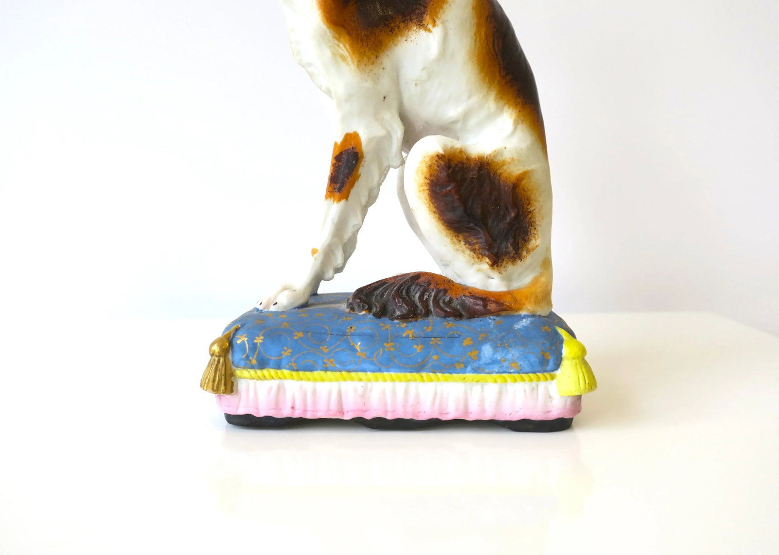 Dog on Fancy Pillow With Tassels Decorative Object - 7