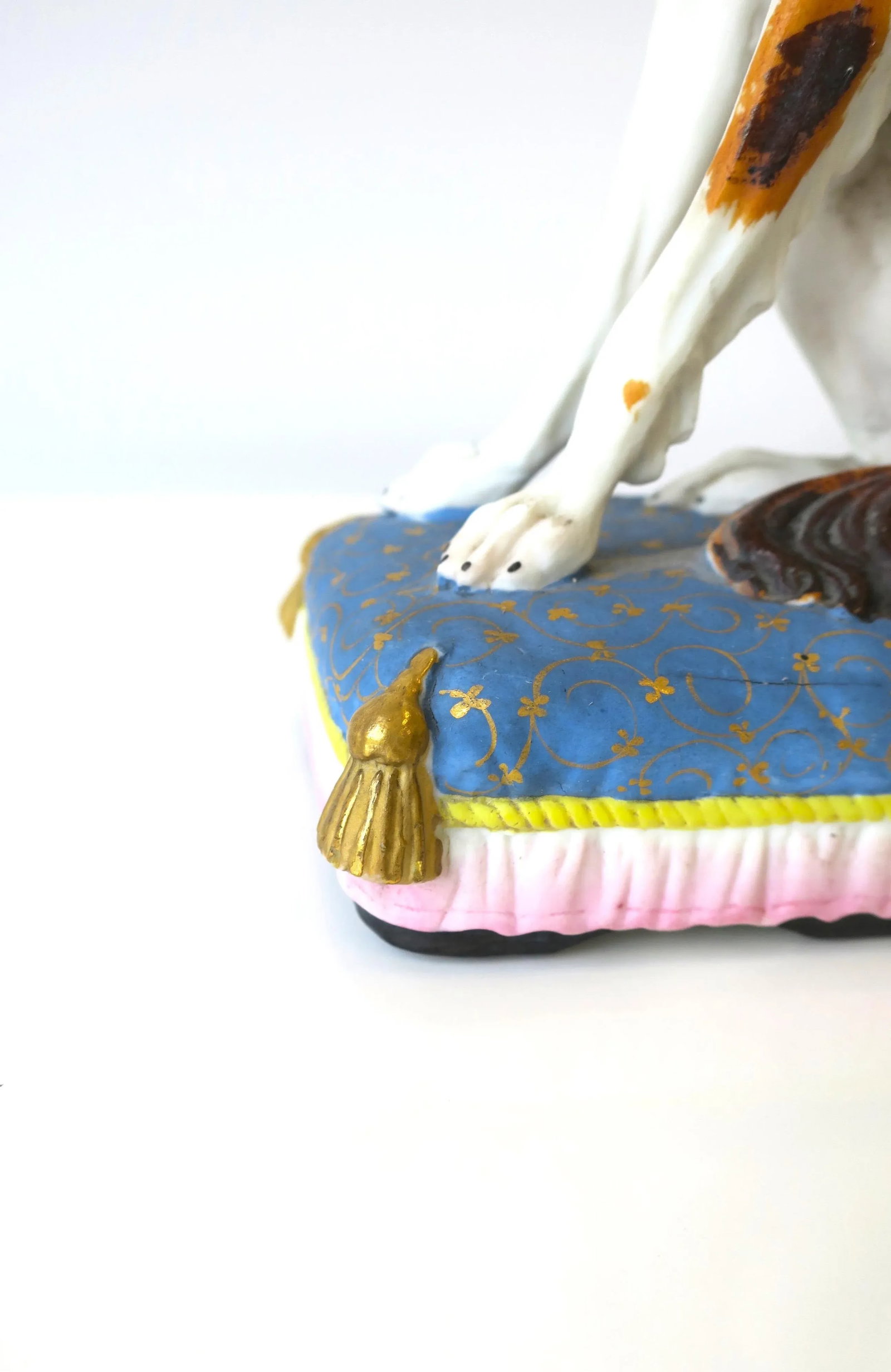 Dog on Fancy Pillow With Tassels Decorative Object - 8