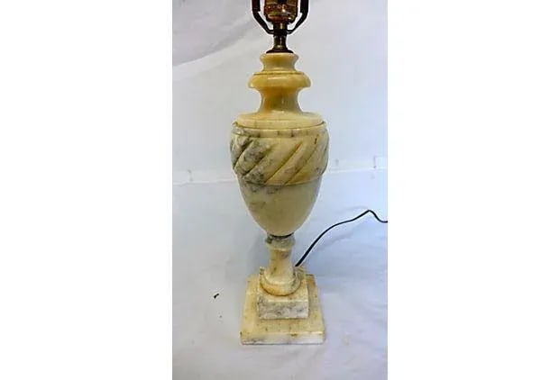 Vintage Alabaster Table Lamp - 3