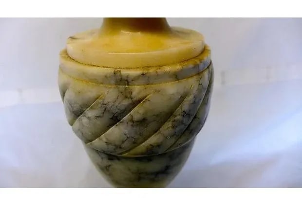 Vintage Alabaster Table Lamp - 4