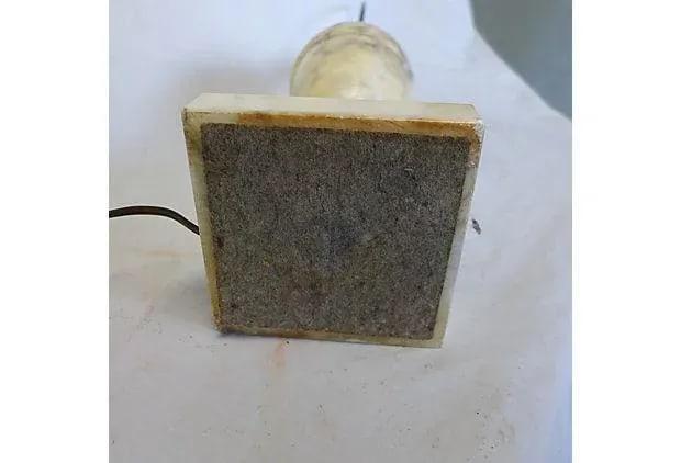 Vintage Alabaster Table Lamp - 5
