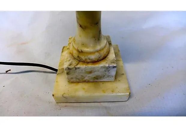 Vintage Alabaster Table Lamp - 6