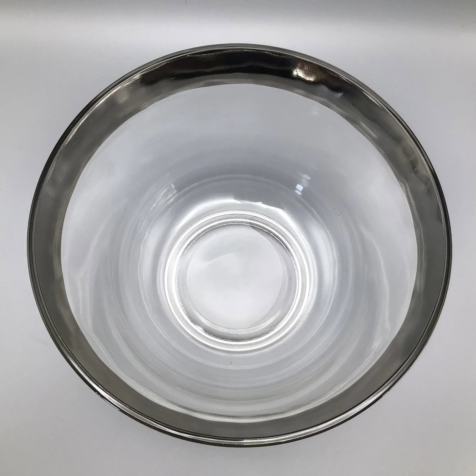 Dorothy Thorpe Silver Rim Punch Bowl and 12 Silver Fade Punch Cups-Set of 14 - 5