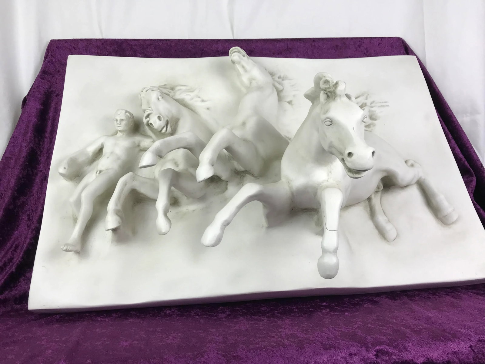 Antique The Flight of Night / The Horses of Anahita Sculpture - 6