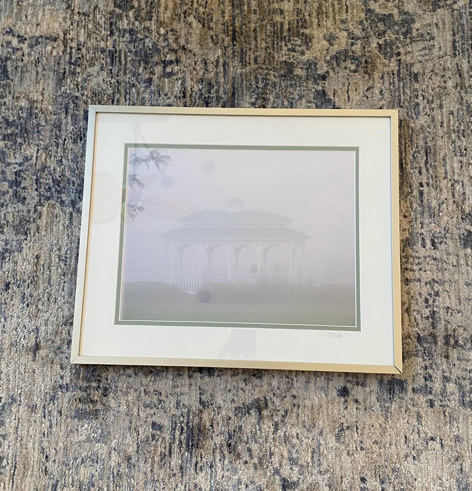 2000s "Number One, 1950 (Lavender Mist)" Impressionist Style Landscape Print by JCH, Framed - 5