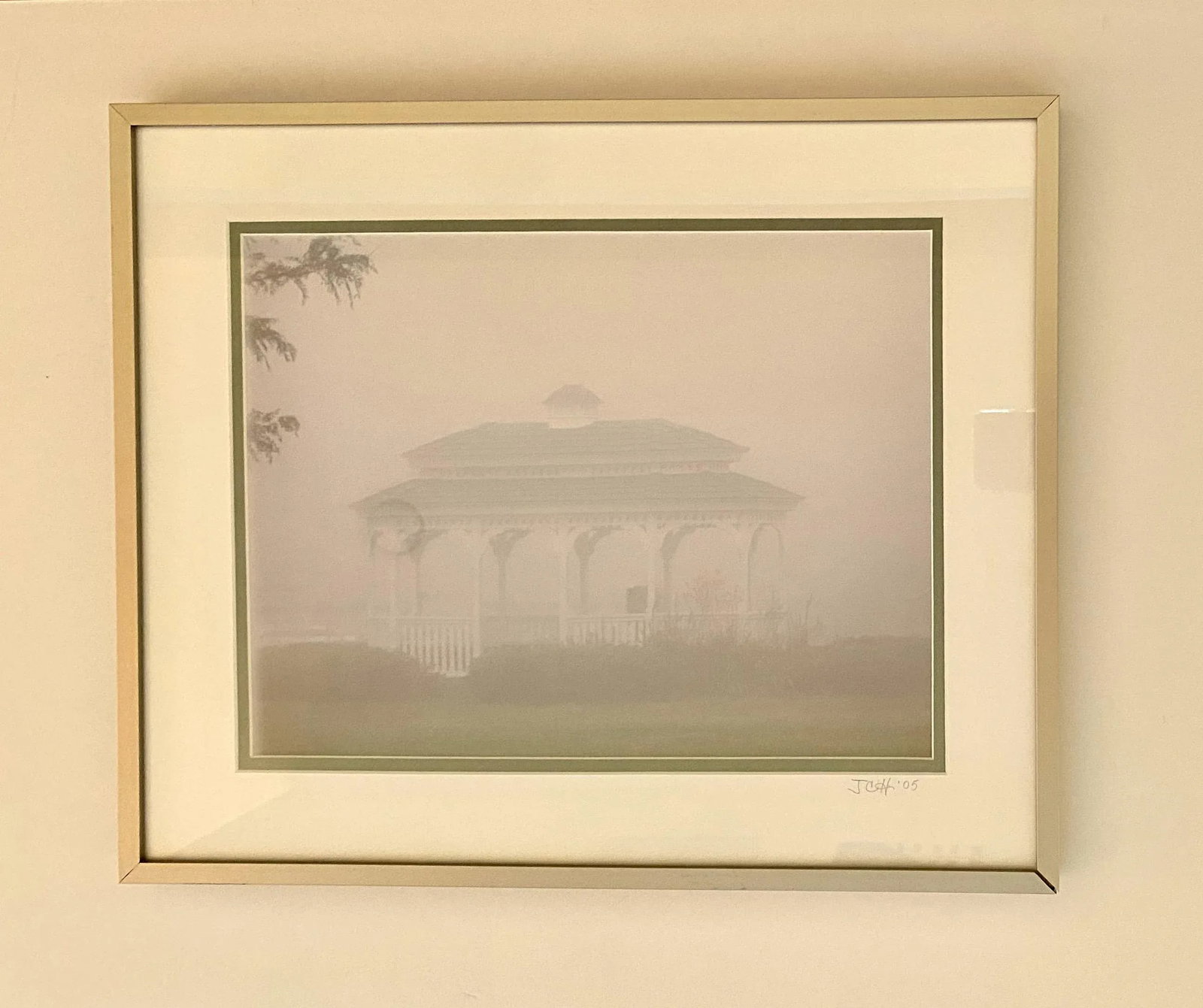 2000s "Number One, 1950 (Lavender Mist)" Impressionist Style Landscape Print by JCH, Framed - 7