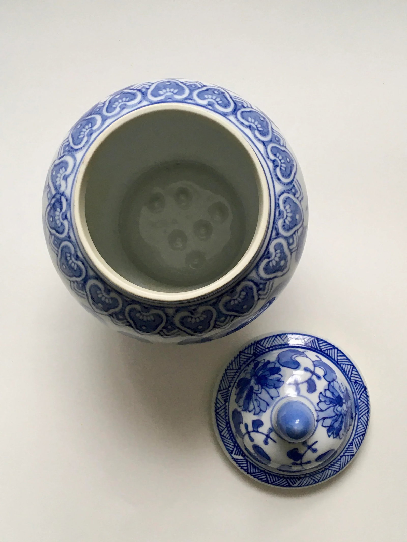 Vintage Blue & White Canton Collection Ginger Jar - 5