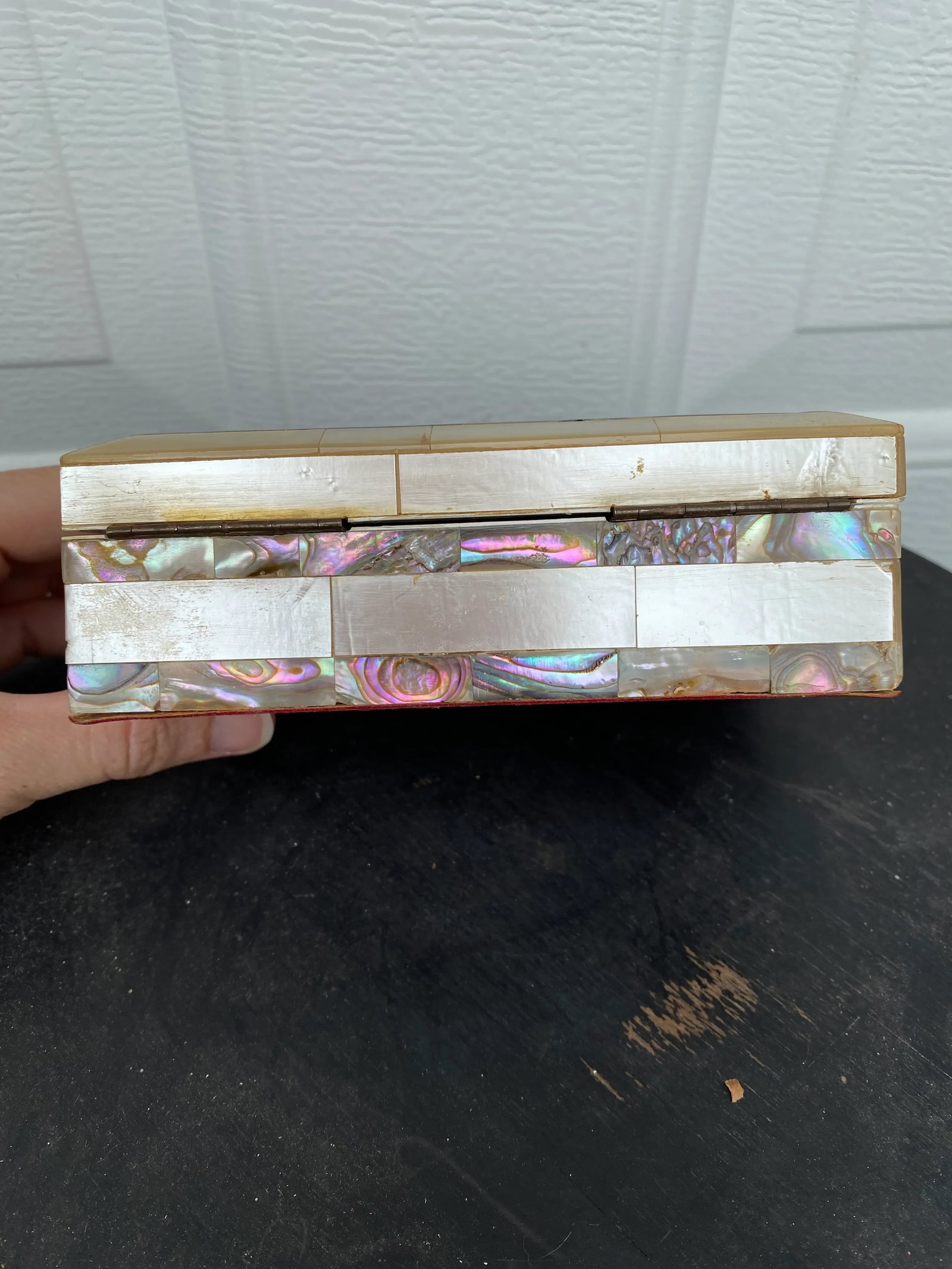 Late 20th Century Abalone and Mother of Pearl Hinged Box - 3