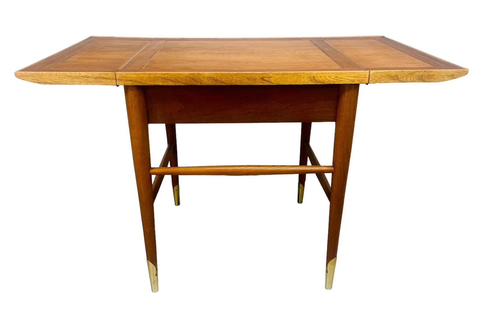 1950s Mid Century Modern Lane Copenhagen Drop Leaf Walnut Side Table - 6