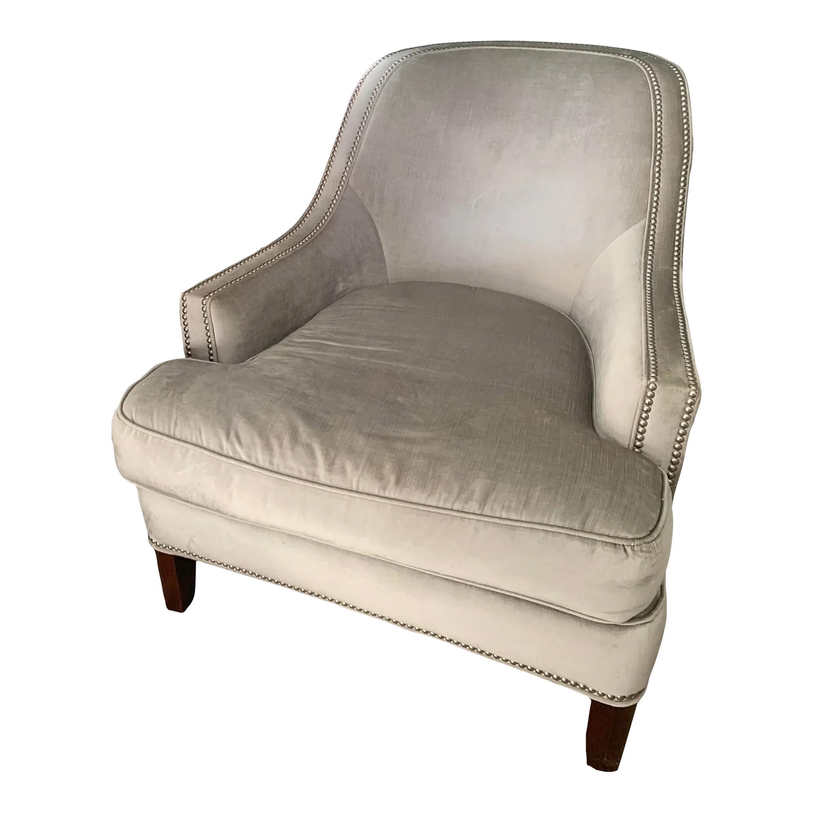 Upholstered Velvet Chair by Century Furniture