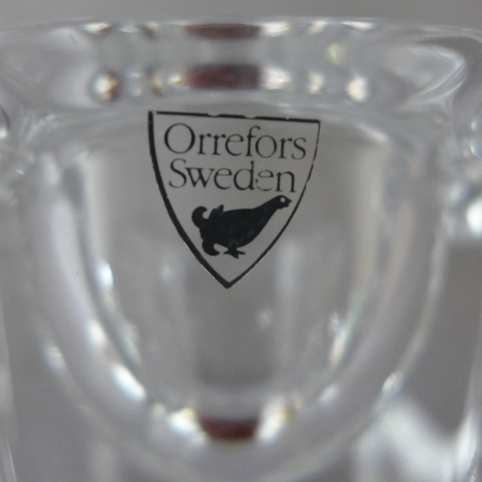Orrefors Crystal Candleholders - Set of 2 - 6