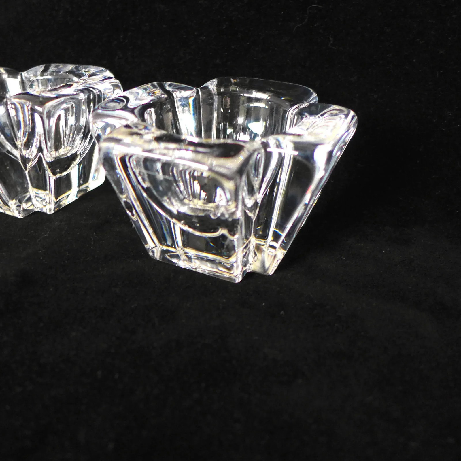 Orrefors Crystal Candleholders - Set of 2 - 9