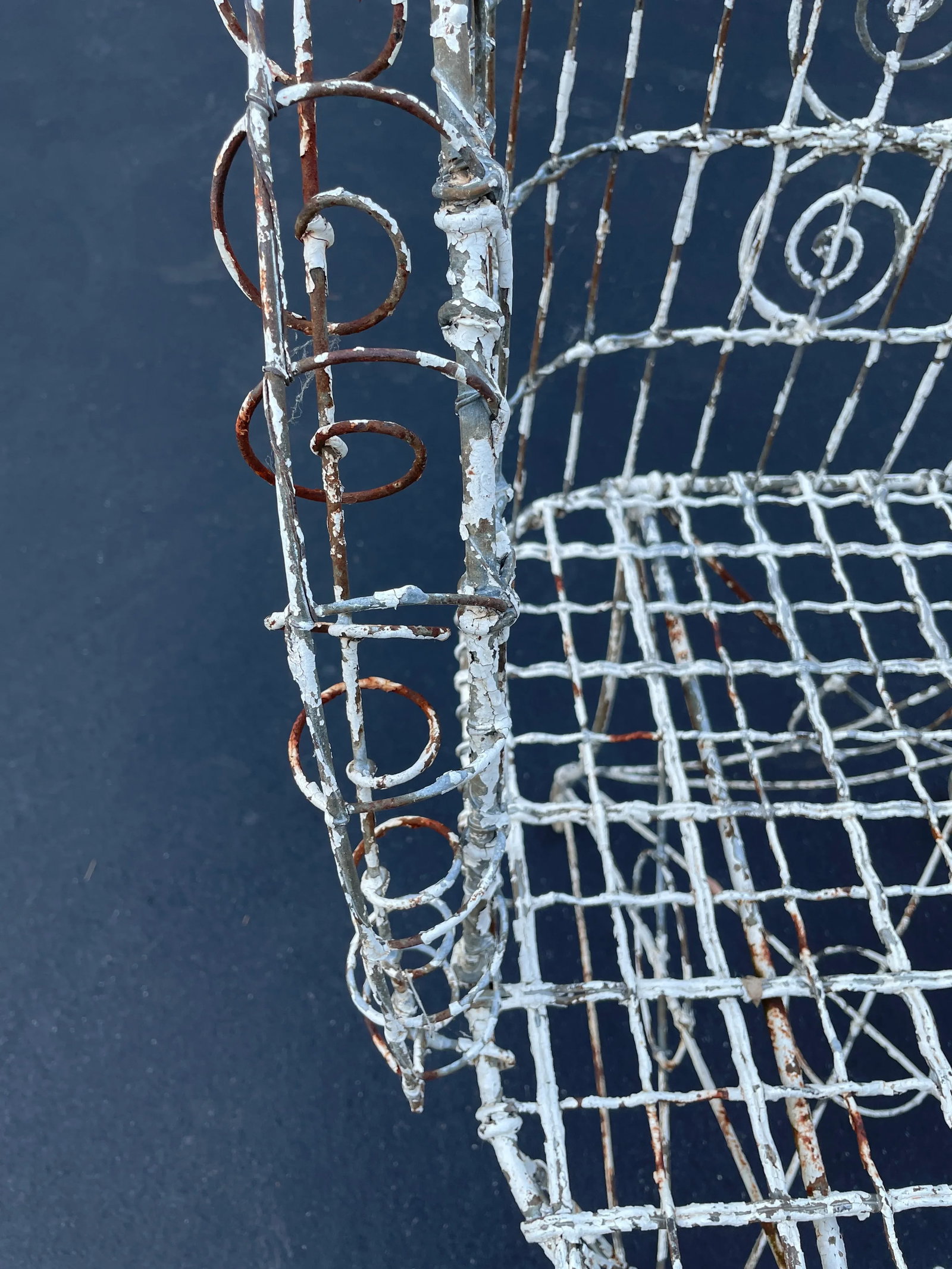 Antique Wire Iron Garden Bench in the Manner of Salterini - 7