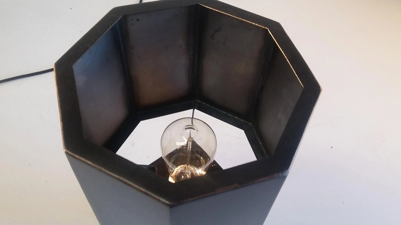 Stieglitz Black Metal Table Lamps - A Pair - 7