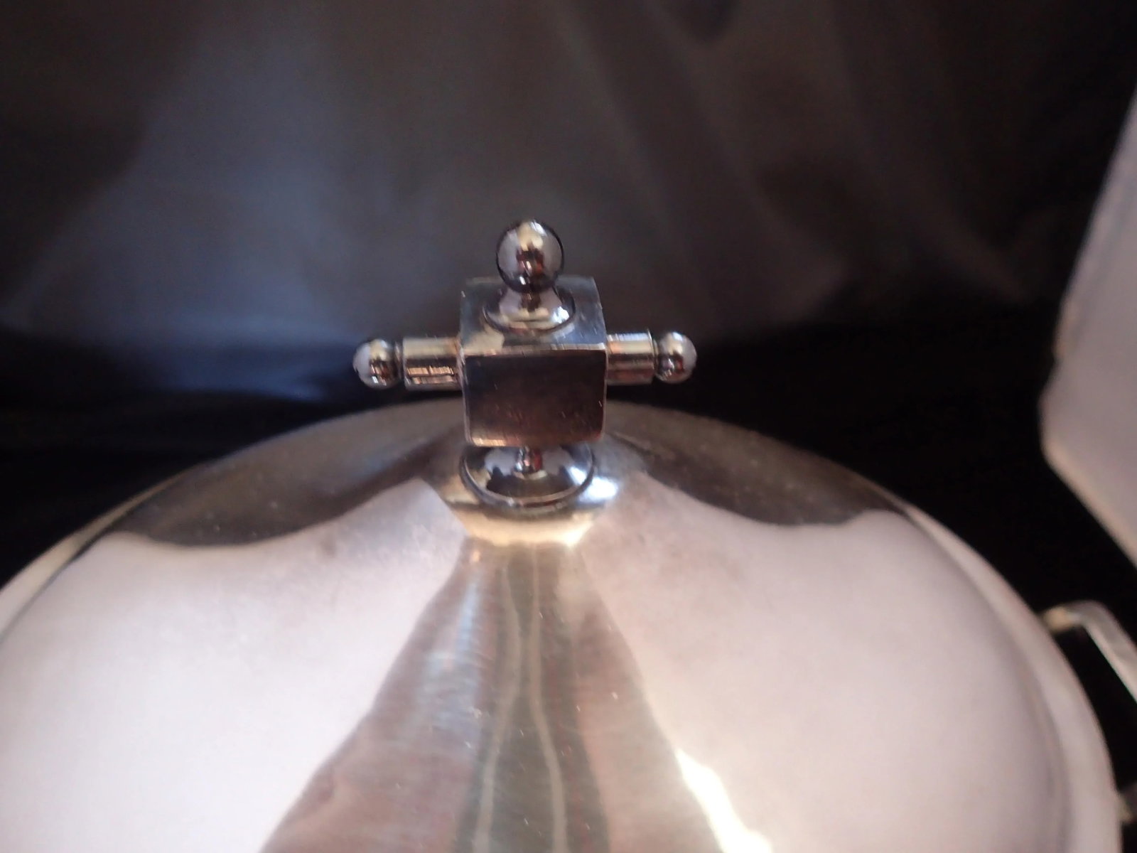 Antique Silver Plate Covered Serving Bowl - 4
