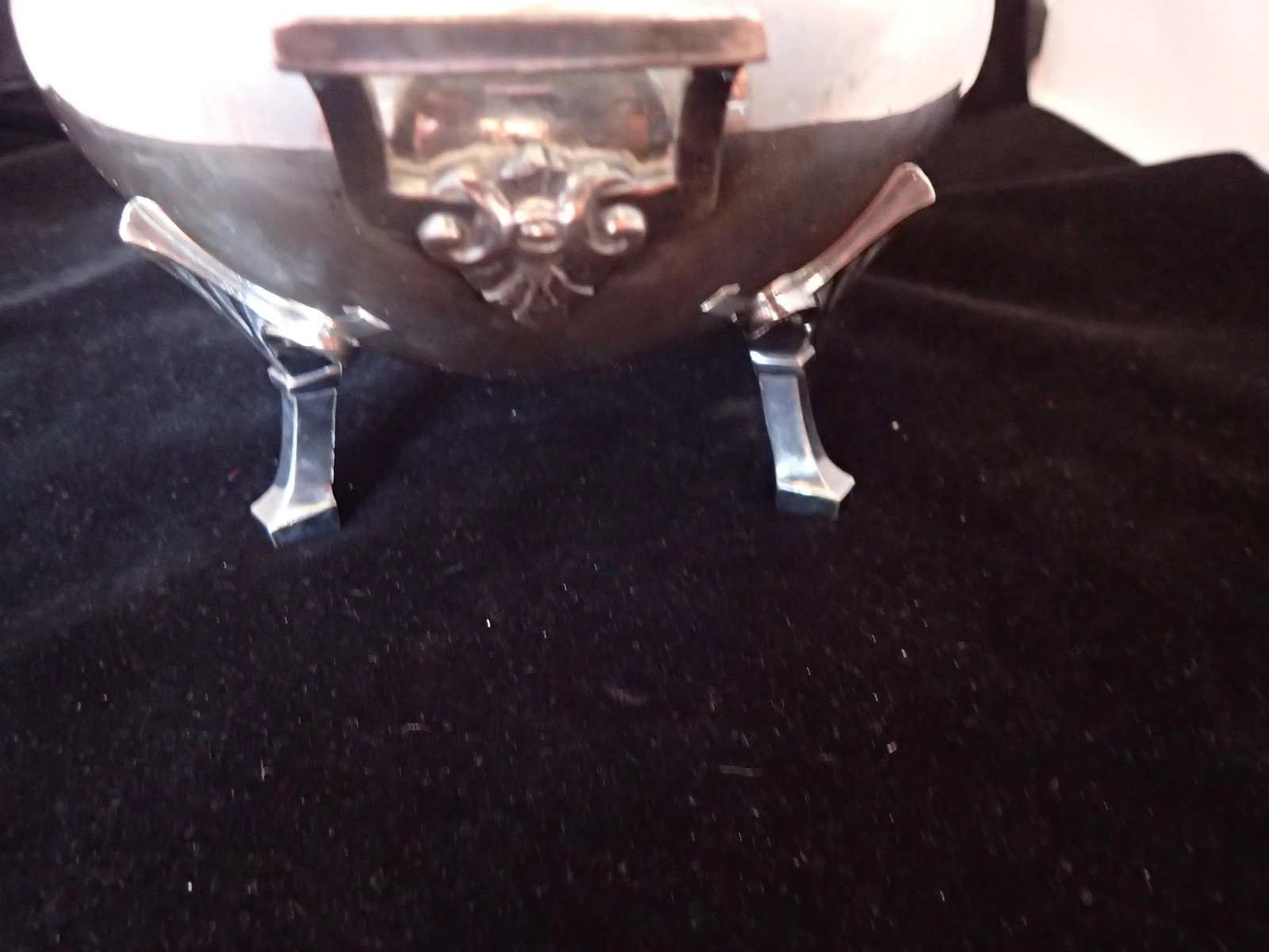 Antique Silver Plate Covered Serving Bowl - 5