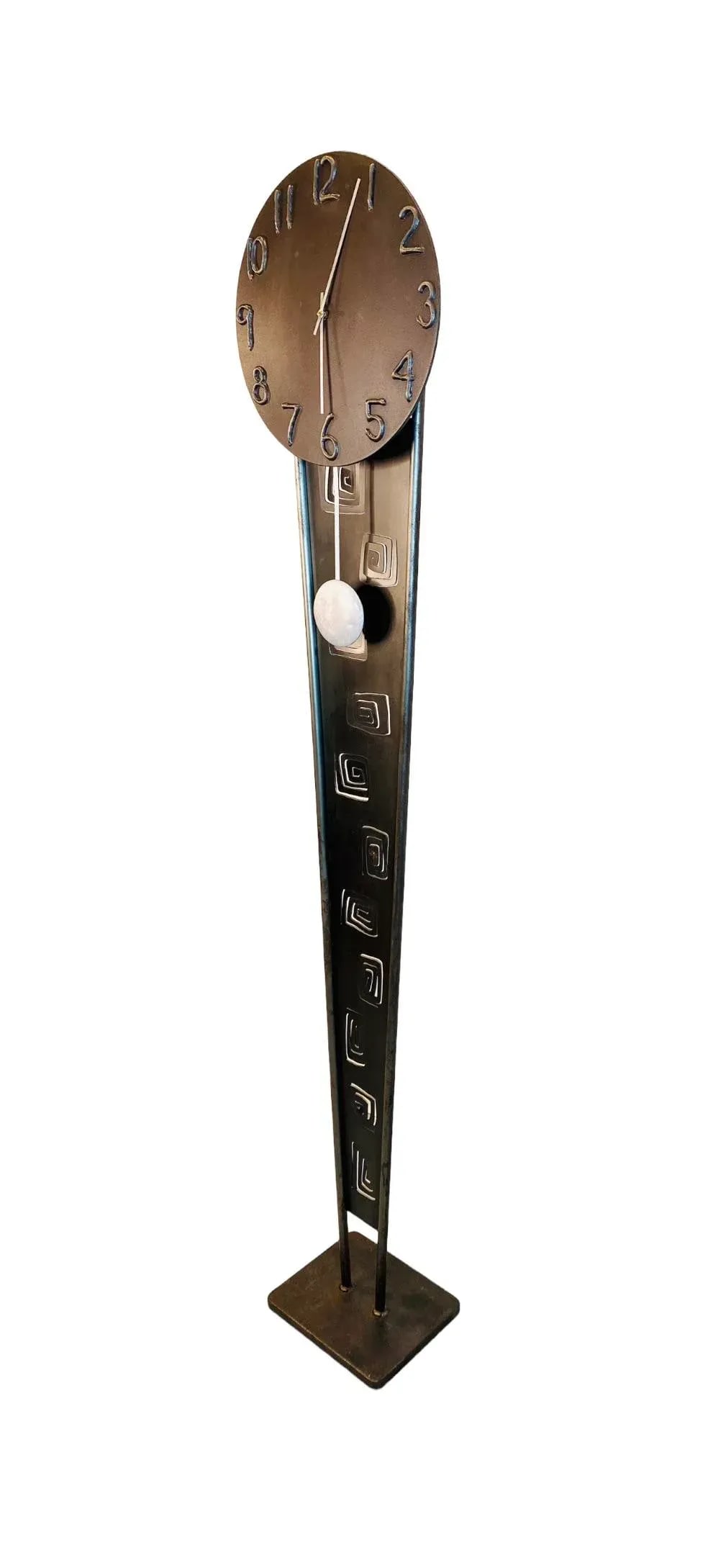 1995 Postmodern Memphis Style Jon Sarriugarte and Sina Hanson for Form & Reform Metal Grandfather Cl - 3