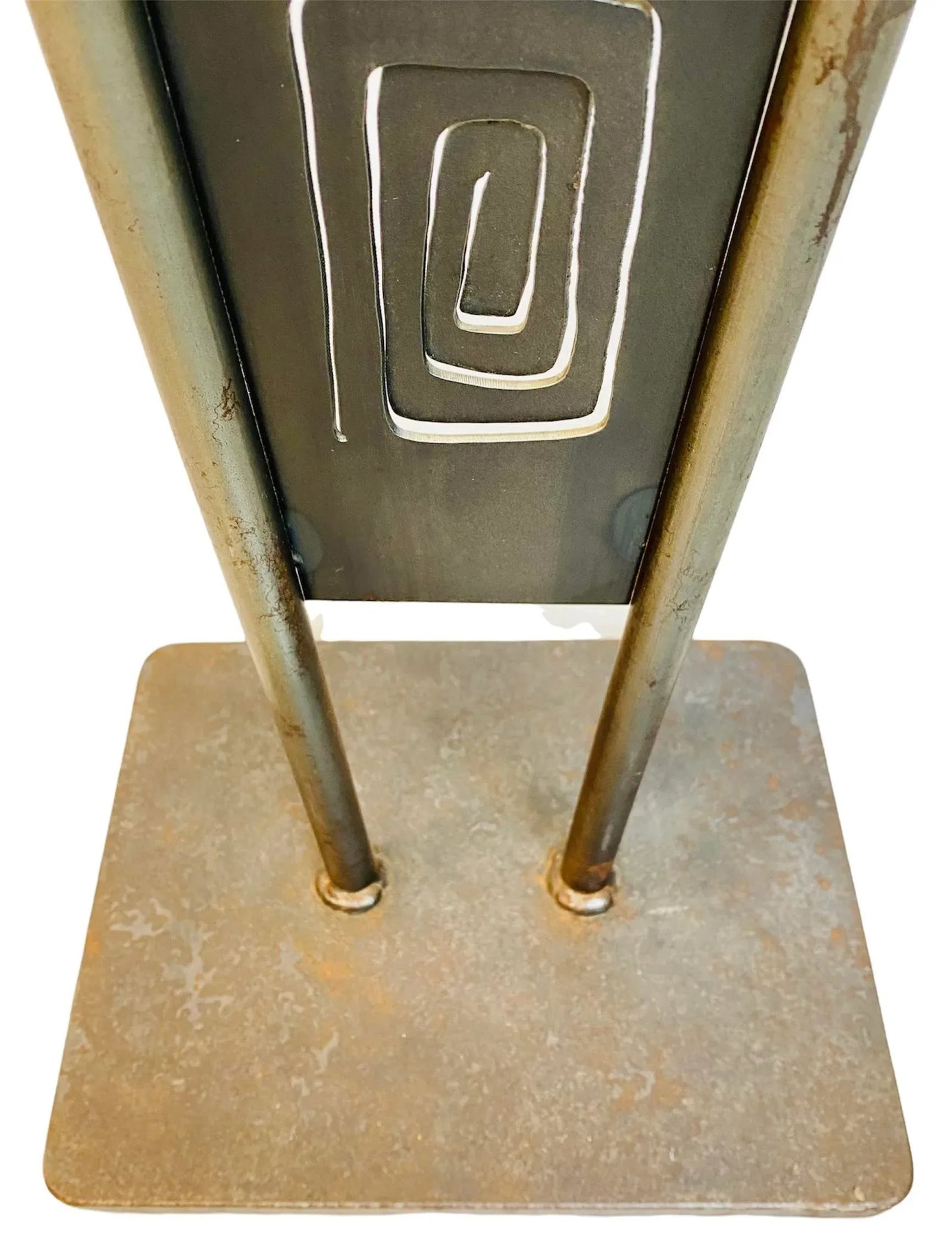 1995 Postmodern Memphis Style Jon Sarriugarte and Sina Hanson for Form & Reform Metal Grandfather Cl - 9