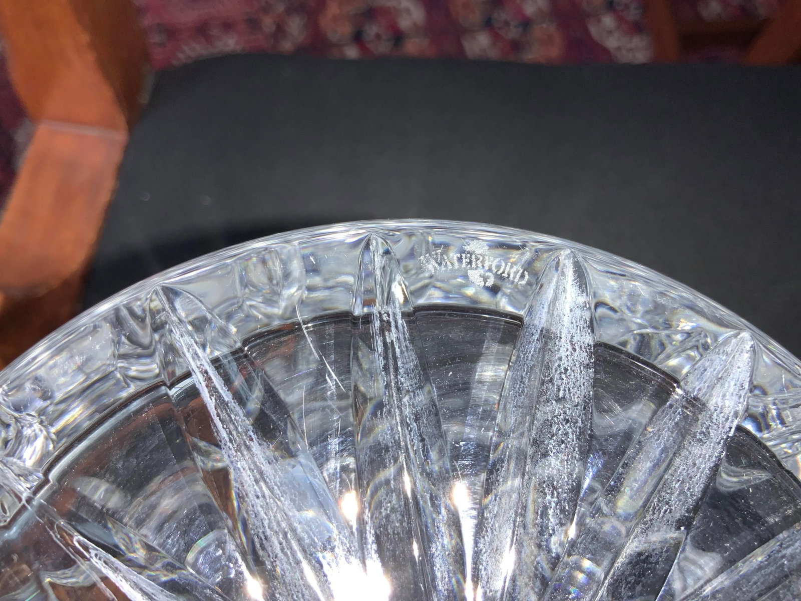 Vintage Waterford Crystal Lismore Biscuit Jar and Lid - 10