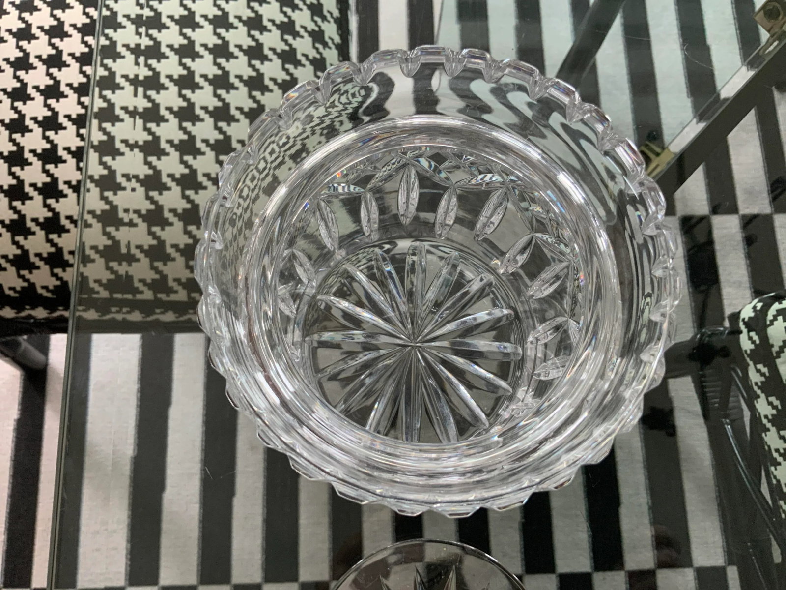 Vintage Waterford Crystal Lismore Biscuit Jar and Lid - 4