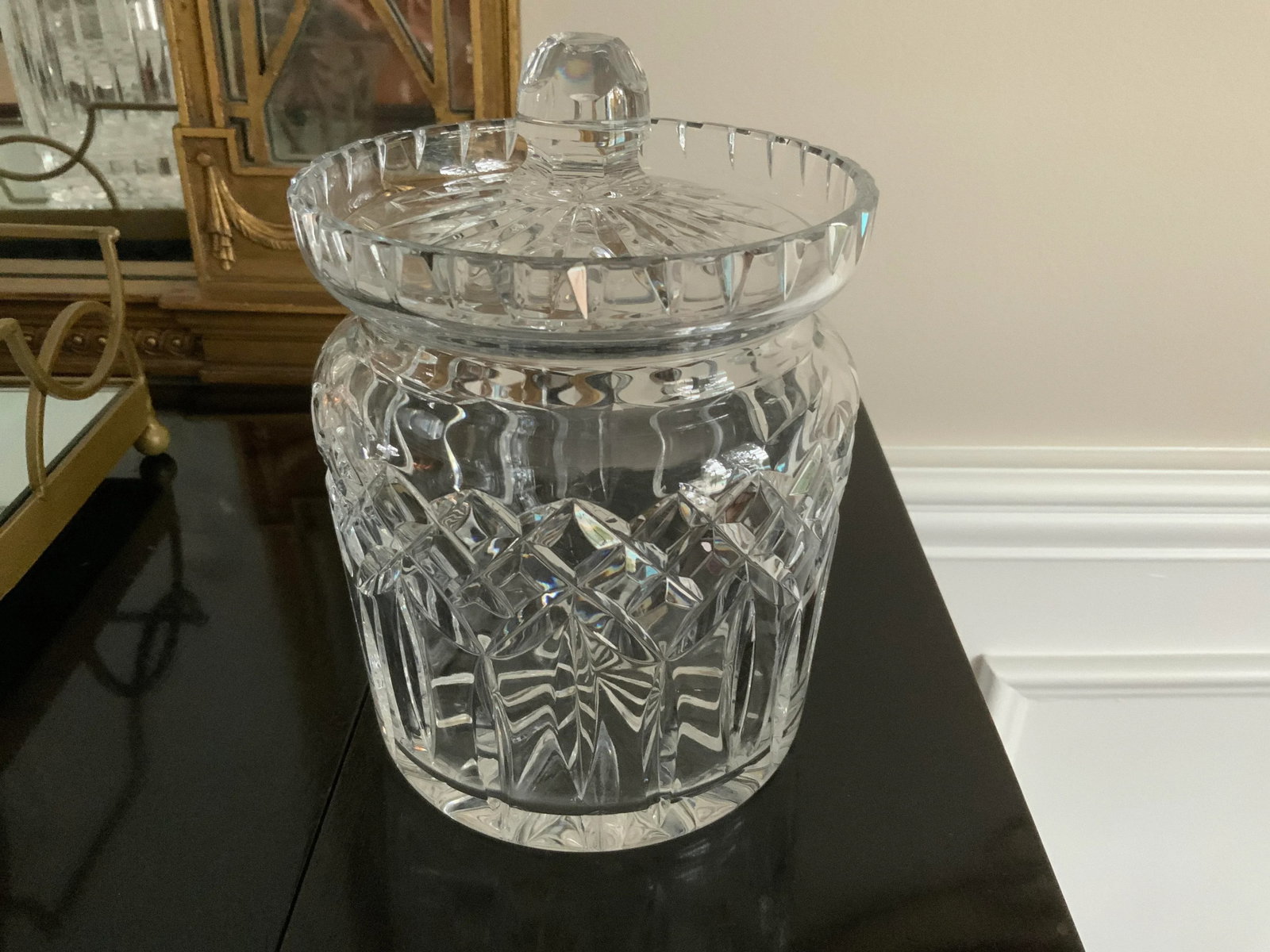 Vintage Waterford Crystal Lismore Biscuit Jar and Lid - 5