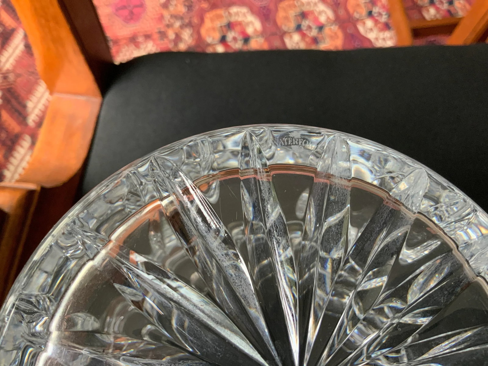 Vintage Waterford Crystal Lismore Biscuit Jar and Lid - 9