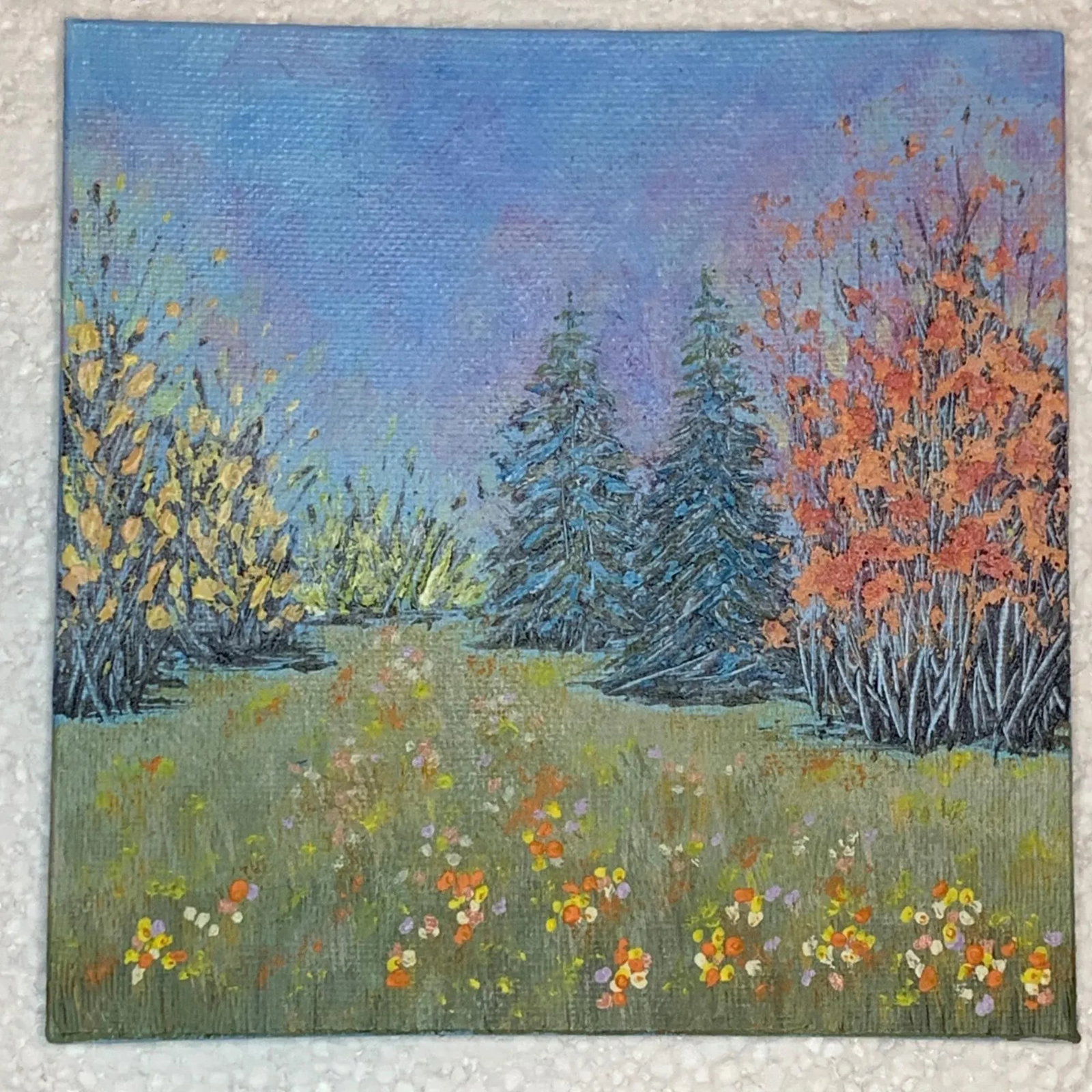 "Walk Through a Flowering Meadow" Contemporary Impressionist Style Landscape Painting by Deb Bossert - 6