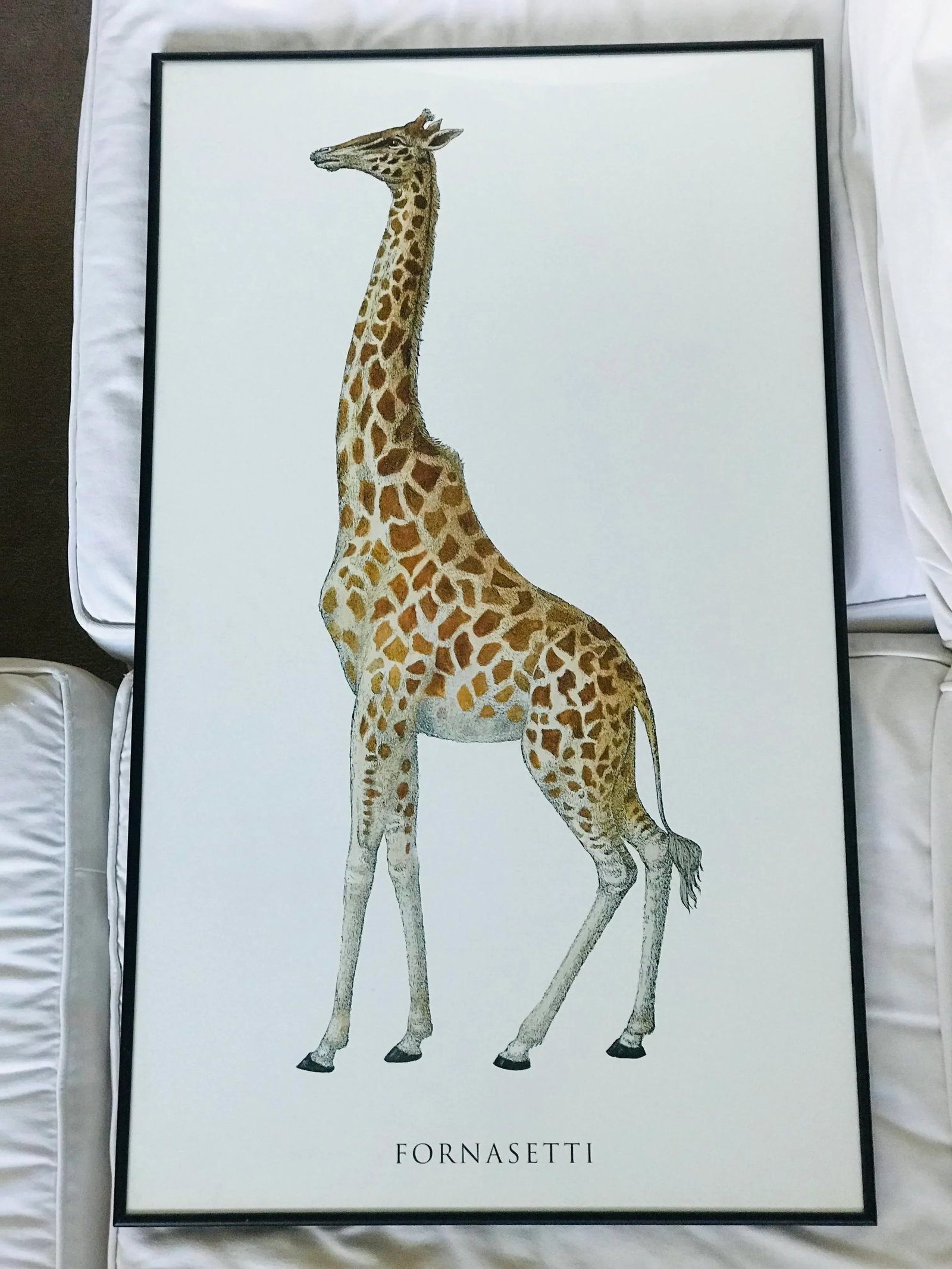 1990s Fornasetti Framed Lithograph of a Giraffe - 13
