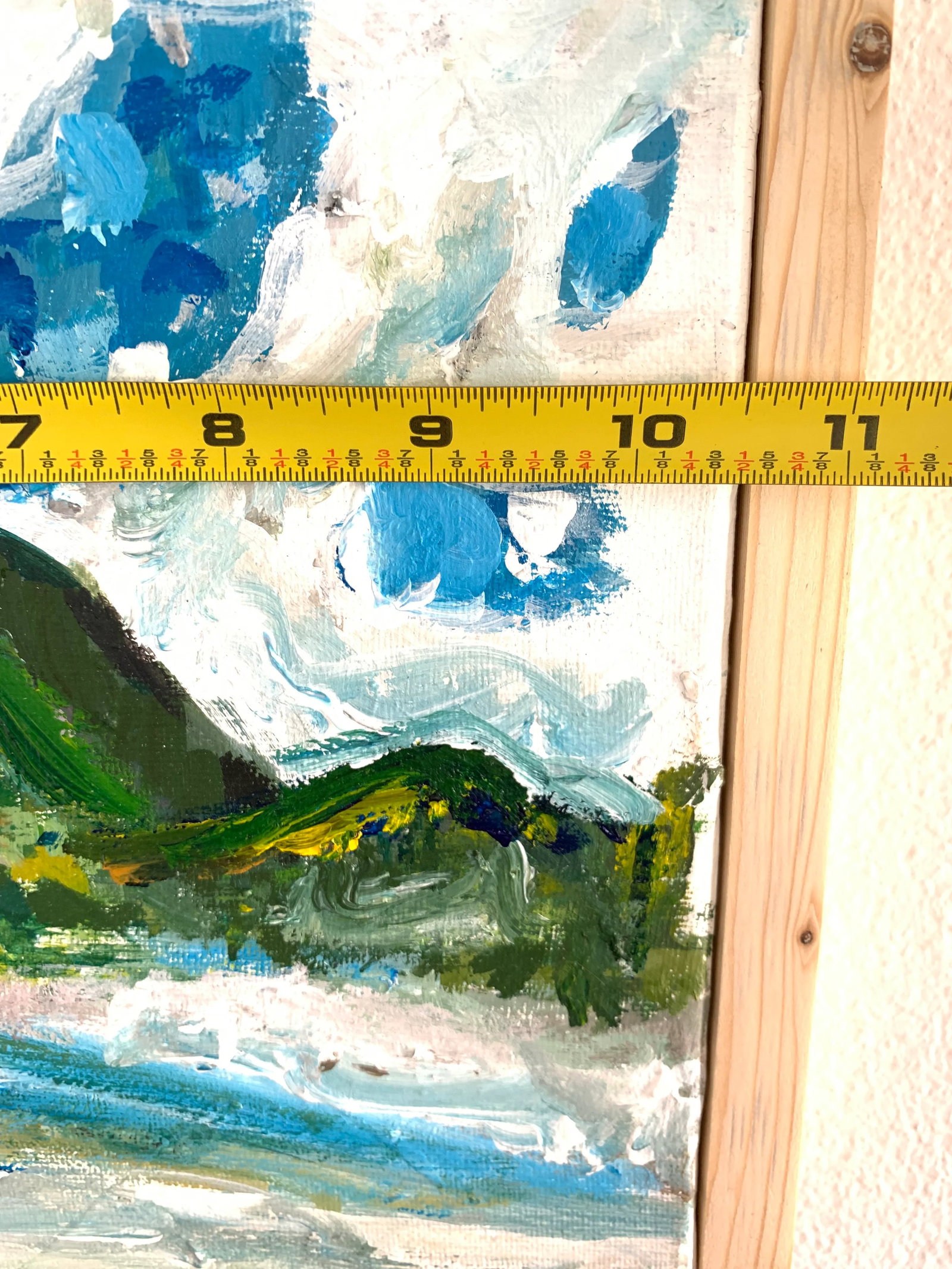 Framed Contemporary Post-Impressionist Style Landscape - Mount Si - 7