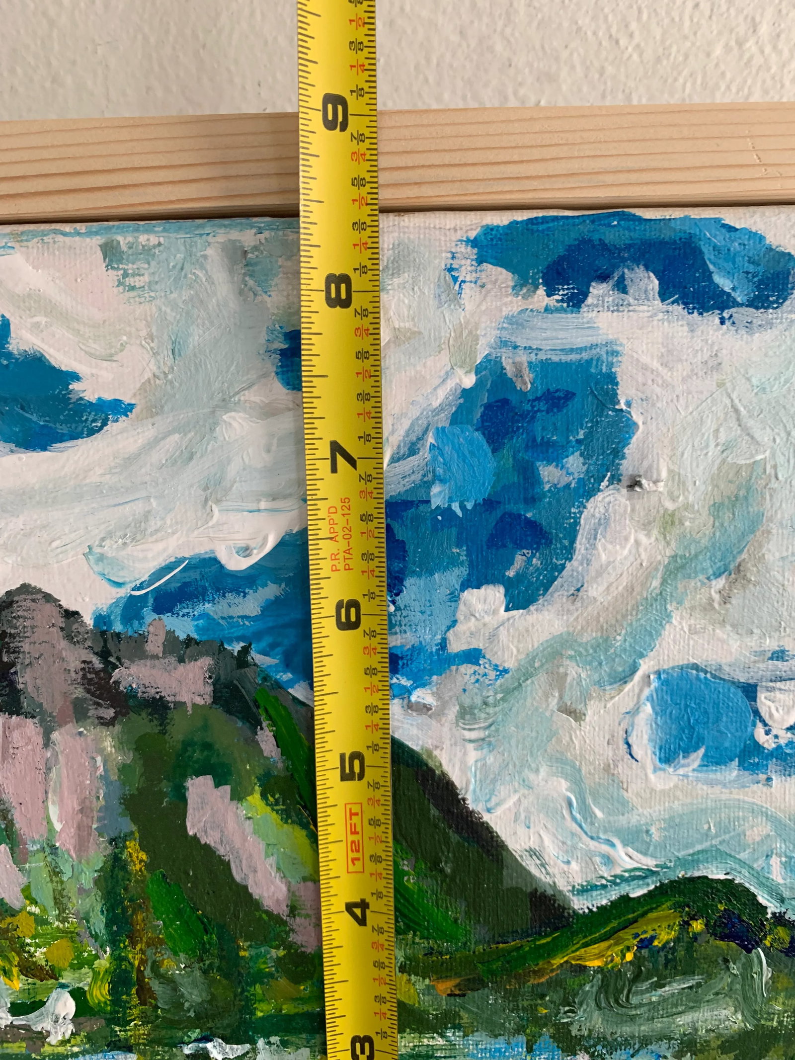 Framed Contemporary Post-Impressionist Style Landscape - Mount Si - 8