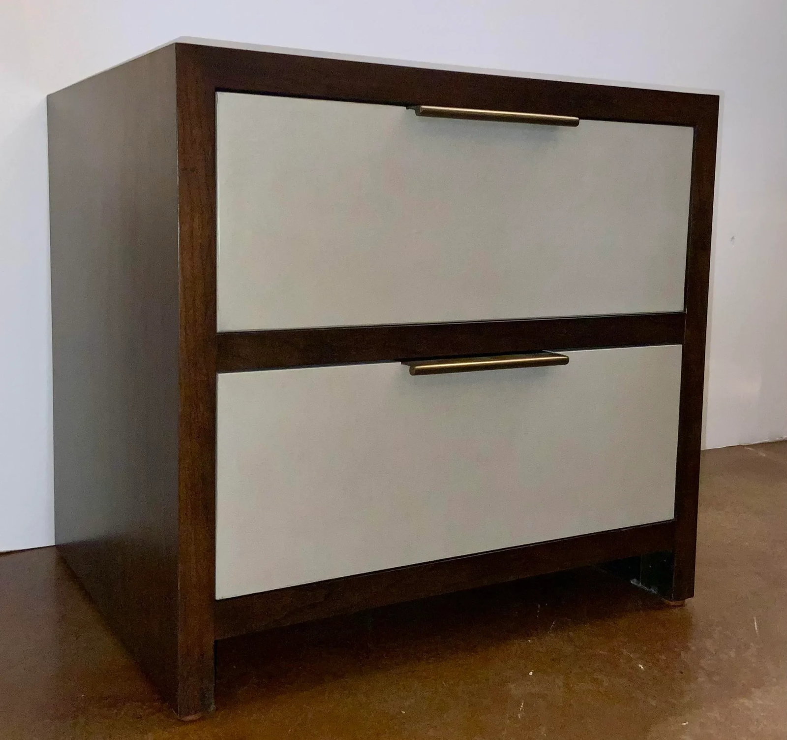 Theodore Alexander Modern Gray Grayson Nightstand - 5
